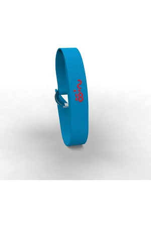 Too Late Digitaal horloge - Fabric - katoenen band - ACD Blauw