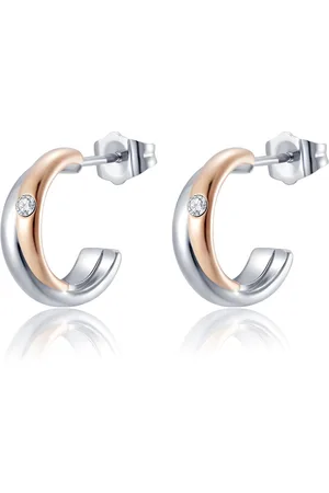 Di Lusso Oorstekers Nyomi - Swarovski Crystal - - Rosé - Dames