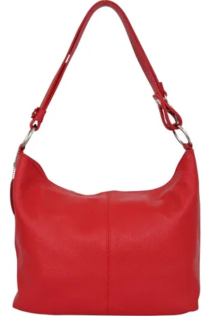 AmbraModa Dames lederen handtas schoudertas hobo tas GL005