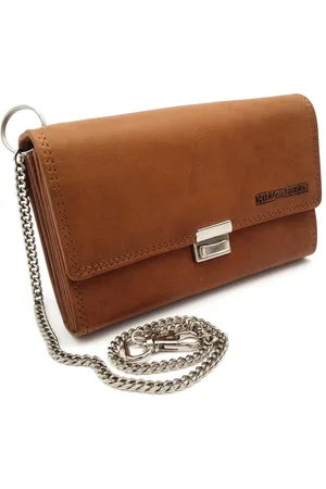 Hillburry Hill Burry - VL777035 - 5077 - horeca portemonnee - vintage leder- / cognac
