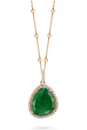 Velini Jewels P6302GR -Hanger+Ketting -925 Zilver -Gekleurde Cubic Zirkonia