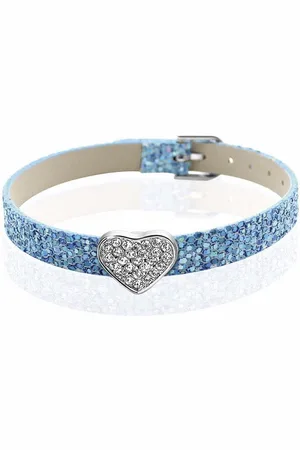 Montebello Armband Akoi BB - Dames - PU leer - Bedel - Hart - Zirkonia - 20.5 cm