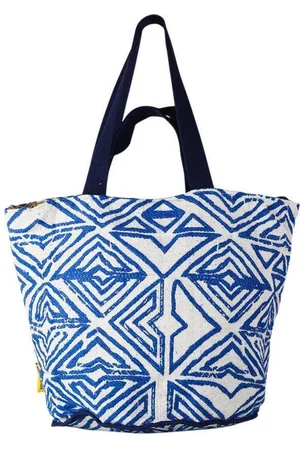 Mycha Ibiza Shopper - strandtas - handtas - clutch - met rits - katoen jaquard - 811