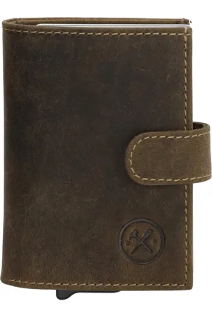 Hide & Stitches Idaho Safety Wallet - - 100% Leer