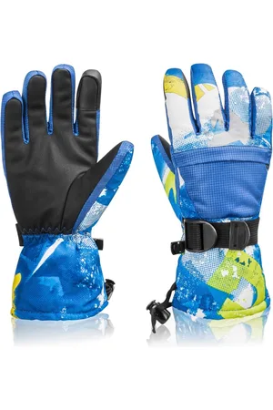 Merkloos Thermische handschoenen - Winterhandschoenen - Snowboardhandschoenen - Thermische waterdichte skihandschoenen - Waterdichte thermische handschoenen - Met schermaanraakfunctie - Ademende sneeuwhandschoenen - Verstelbaar - Geschikt voor buite