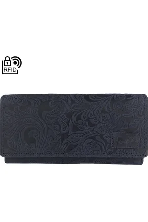 ARRIGO BELLO Bloemenprint Portemonnee Dames Leren Portefeuille