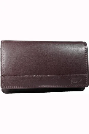ARRIGO BELLO Leren Damesportemonnee RFID - Lederen Dames Portemonnee - Harmonica Model