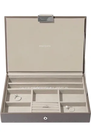 Merkloos Medium Jewellery Box Lid - Mink Classic Hedendaags