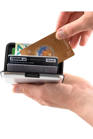 Merkloos RFID Anti-Skim Aluminium Creditcardhouder - Kaarthouder - Card Protector - Pasjeshouder - Zilver