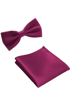 Merkloos Vlinderstrik - inclusief - pochette - - strik - strikje - vlinderdas - pochet - heren