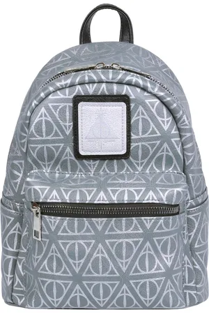 Harry Potter Deathly Hallows - Zilveren, kaki leren rugzak
