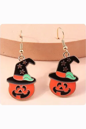Akyol Pompoen oorbellen - - pompoen - Cadeau - pompoen sieraad - oorbel pompoen - halloween oorhangers - Halloween -trick or treat -Sieraad - carnaval- griezelig - oorbel - meisjes -sint maarten - horror – cadeau - gift