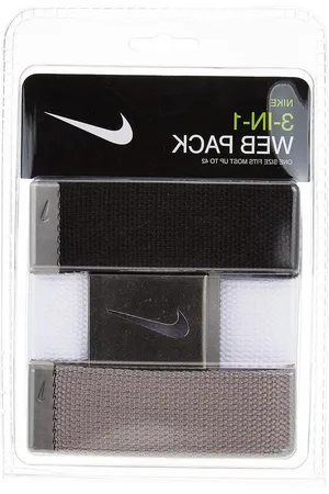 Merkloos Heren 3-Pack Web Belt - Nike - Koop Online