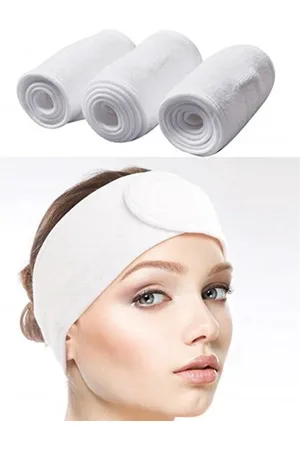 Akyol Premium Verstelbaar Badstof Hoofdband - Haarband - Badstoffen Bandeau - Make Up - Schoonheidsspecialist - Professioneel en Thuisgebruik