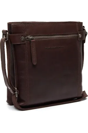 Chesterfield Leren Schoudertas Bruin Brandis