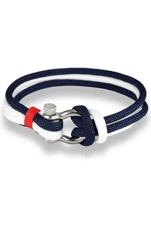 LGT JWLS LGT Jewels Marine armband Double Navy Blue White