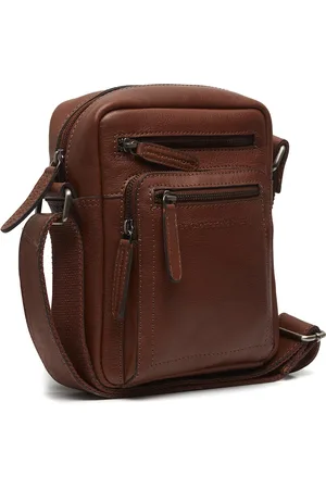 Chesterfield Leren Schoudertas Cognac Ancona