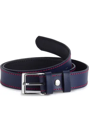 Ladeheid Kinderriem – Riem - Jongens - Broekriem - Verstelbaar - Leer – – 55 cm LA-EL-KIDS