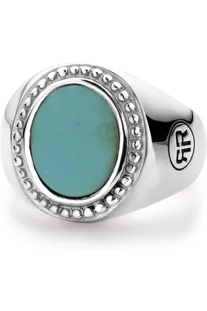 Rebel & Rose Rebel and Rose 925 Sterling Zilveren Oval Turquois Ring (