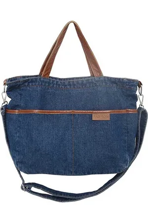 Fashion Favorite Denim Schoudertas - | 36 x 33 x 18 cm | Spijkerstof / Katoen |