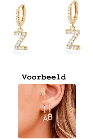 Akyol Letter Z -Goudkleurig oorbellen - valentijns cadeau - letter Z oorbel - letter oorbel - vrienden - oorbel - Geschenk - Cadeau – verjaardag - Liefde – Vriendschap