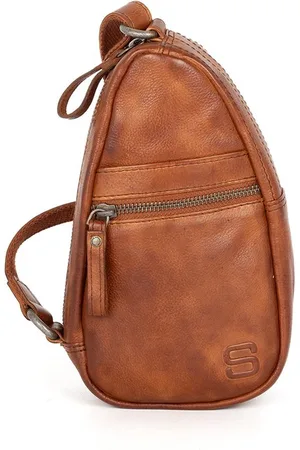 Spikes&Sparrow Leren Slingbag - Lareyna - Cognac