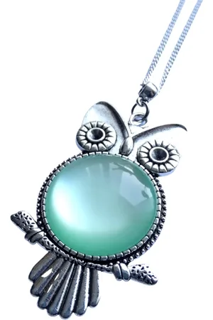 2 Love It Uil Mint - Ketting - Lengte 70 cm