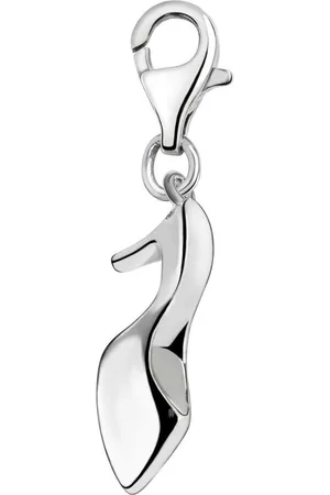 quiges – 925 - Zilver – Charm - Bedel - Hanger - Schoen Pump met Hak - met – sterling - zilver - karabijnslot - geschikt - voor -Bedelarmband HC010
