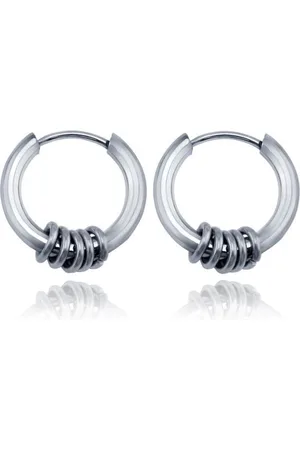 LGT JWLS Stalen oorringen Flexible Rings-Zilverkleurig