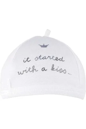 BAMBAM Babymutsje "it started with a kiss" - - Baby cadeau
