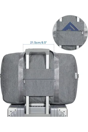 Merkloos Handbagage 45 x 36 x 20 opvouwbare reistas voor onder de stoel, draag- en handtas voor overnachten voor dames en heren, A- , 40L