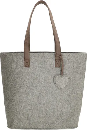 Beagles VILTEN Shopper Schoudertas Vilt met Rits TRENDY