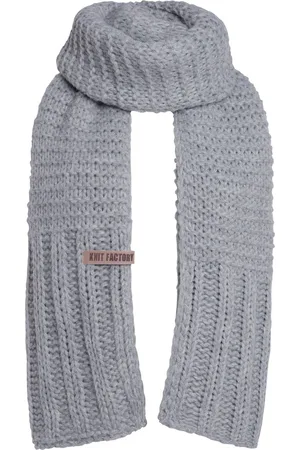 Knit Factory Alex Gebreide Sjaal Dames & Heren - Warme Wintersjaal - Grof gebreid - Langwerpige sjaal - Wollen sjaal - Heren sjaal - Dames sjaal - Unisex - - 200x45 cm