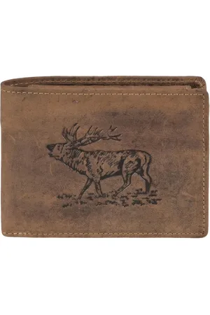 Greenburry Vintage Animal wallet - stag - men - brown