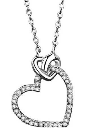 Lazy Cat Ketting - Hart - Zirkonia - Damesketting