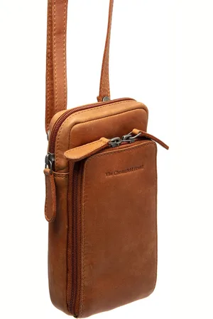 Chesterfield Leren Telefoontasje Cognac Valdes