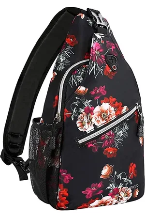 Merkloos Sling bag schouderrugzak borsttas sling rugzak schoudertas, polyester crossbody tas schoudertas sporttas casual reisdagrugzak voor dames heren