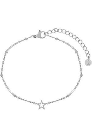 essentialistics Armband om te delen open sterretje - Volwassenen - - Stainless steel (verkleurt niet) - Verlengkettinkje