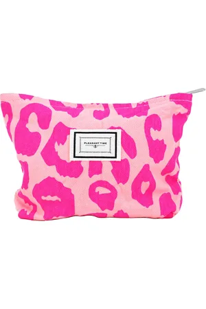 Fashion Favorite Toilettas Leopard - Neon Pink | Make-Up Tas | 25 x 20 cm |