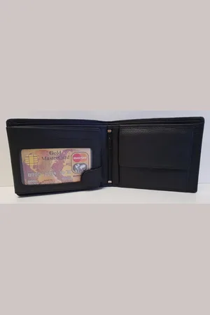 LEATHER DESIGN LD Heren Billfold - Portemonnee - Laag Model
