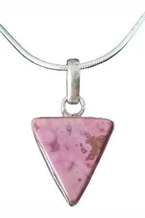 Zeeuws Meisje Gemstones-silver natuursteen ketting zilver 925 en hanger roze agaat zilver 925