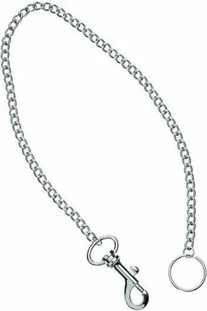 Merkloos Metalen ketting voor Portemonnee - Kelnersveiligheidsketting - 52cm - Zilver