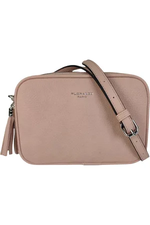 Merkloos Flora&Co - Paris - Crossbody handtas - 2 vakken met rits - instelbare riem - rose/ - lange riem 130cm