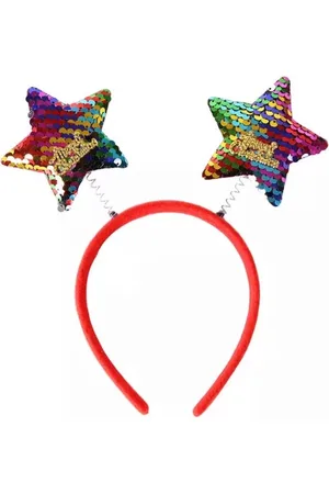 Akyol Kerst haarband | diadeem | sterren haarband | Sterren diadeem - sterren haarband -kerst diadeem -haarband kers -kerst diadeem -Haar Accessoire | Hoofdband met Oortjes | Verjaardagsfeestje | Verkleden | kerstcadeau | sinterklaascadeau