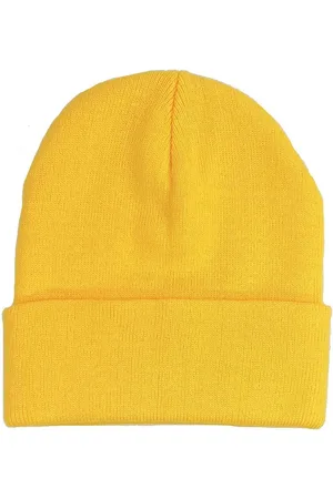 Merkloos Muts met Rand - Beanie - Acryl - One Size