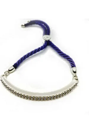 Panarea Armband Dames BS19PL2MO Zilverkleurig Paars Verstelbaar