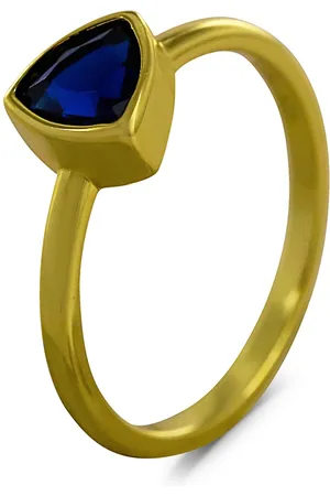 Silventi 9SIL-22700 Zilveren Ring - Dames - Zirkonia - Driehoek - - 7,6 x 7,6 mm