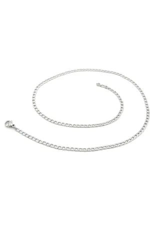 No Evil Stalen unisex gourmet schakelcollier 45cm 3mm