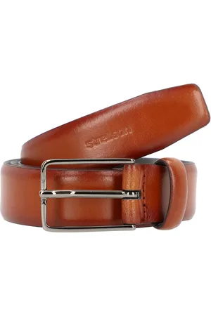Strellson Riem leer - Jongens - 110 cm - cognac