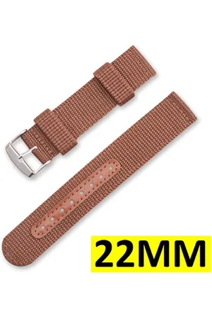 Merkloos Geweven Horloge Band - Horlogebandje - Nato Strap - Universeel - 22MM